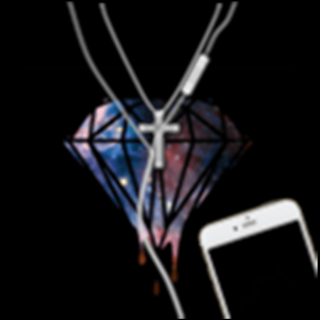 Galaxy Diamond Logo - Galaxy Diamond w/ iPhone w/ Earbuds Image & Download it