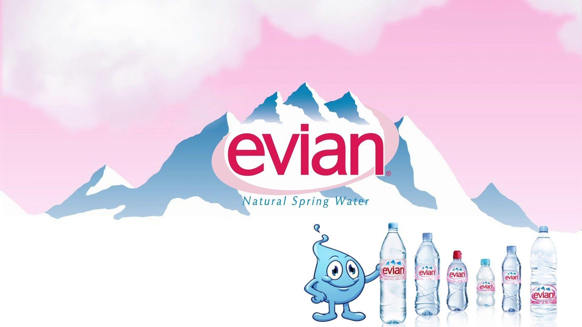 Pink Mountain Logo - 52 Evian Mineral Water Logo Plays With Mr. Water Parody - video ...