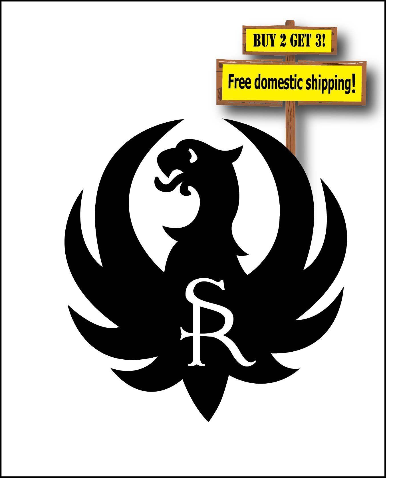 Ruger Firearms Logo - Sturm Ruger Bird Logo Firearm Gun Rifle Vinyl Decal Sticker Buy 2 ...