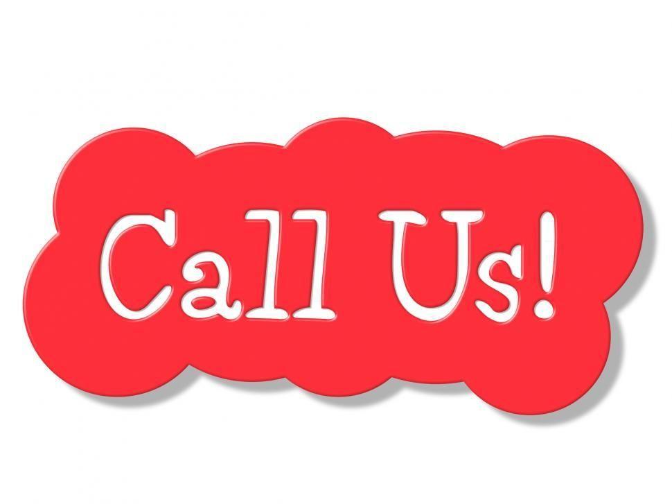 Call Us Logo - Get Free Stock Photos of Call Us Represents Conversation Communicate ...