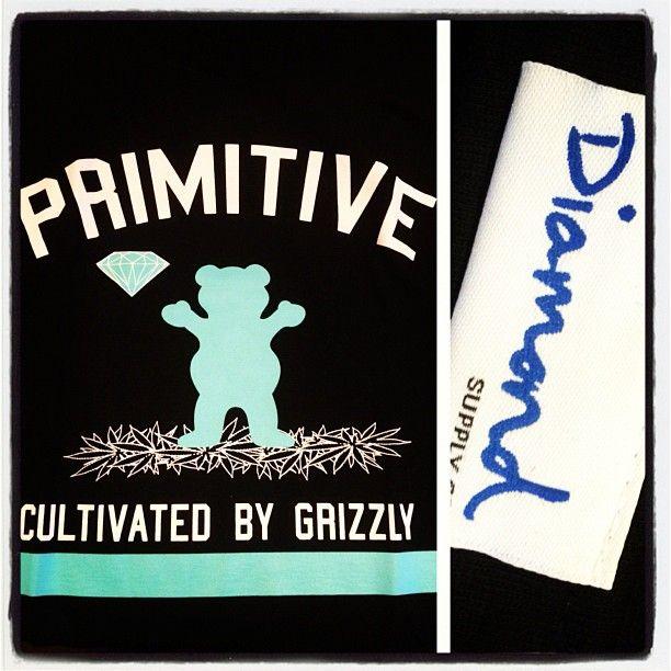 Diamond and Grizzly Skate Logo - New Tees from Primitive Apparel. Est. 1990. New York City