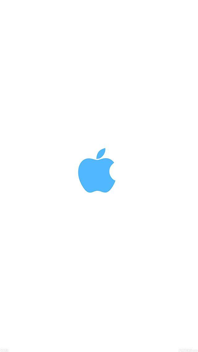 Blueand White Apple Logo - Blue and white Apple logo wallpaper. apple. iPhone wallpaper