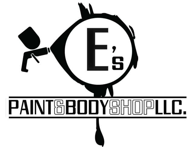 Auto Body Shop Logo - E's Paint & Body Shop. Auto Repair Services. St. Marys, OH