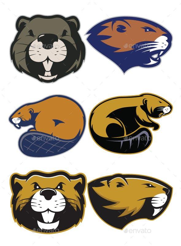 Beaver Logo - Beaver Mascot Logo by sundatoon | GraphicRiver