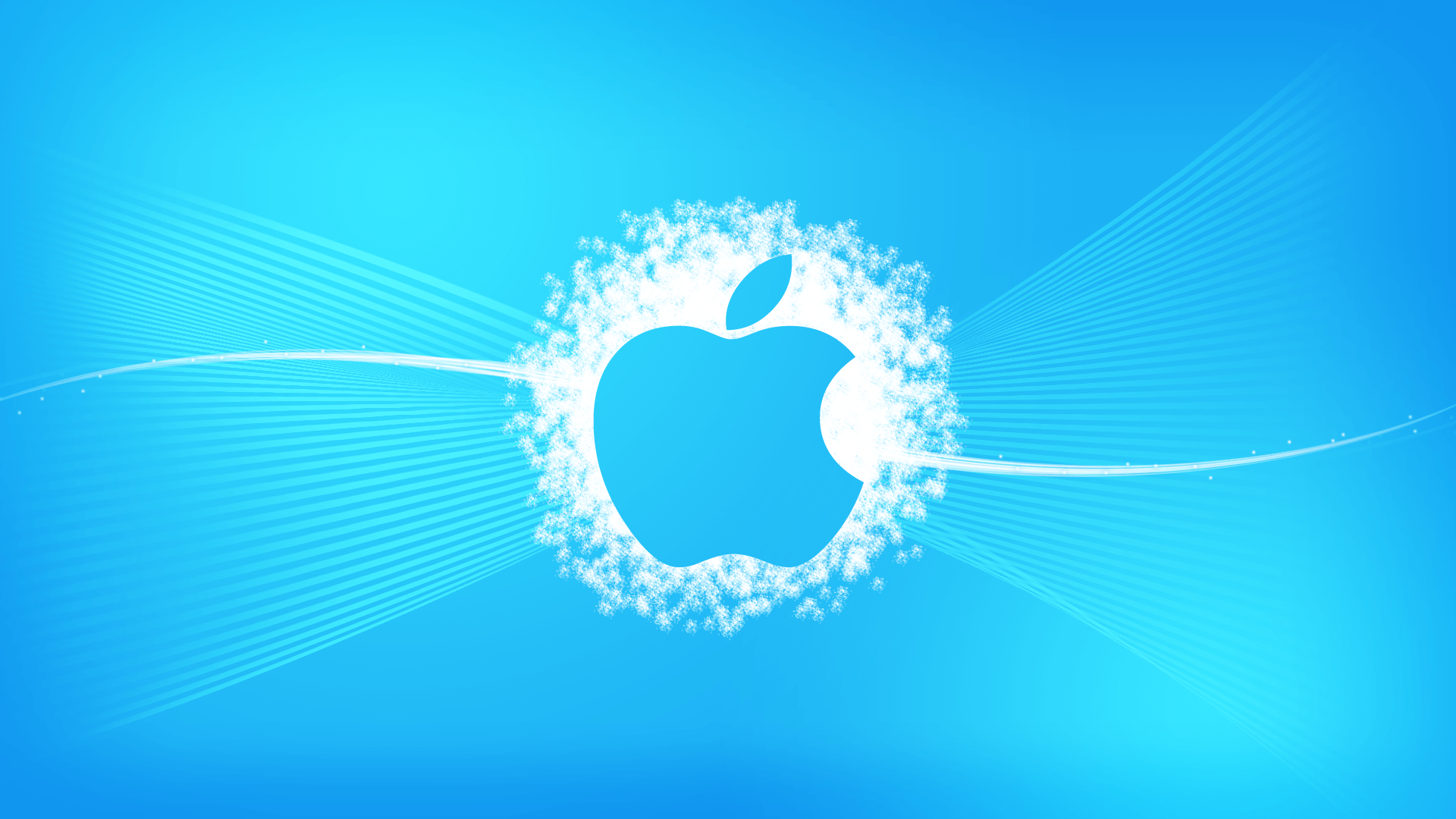 White and Blue Apple Logo - Blue Apple Wallpapers HD | PixelsTalk.Net