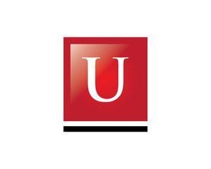 Red U Logo - Search photo square letter u