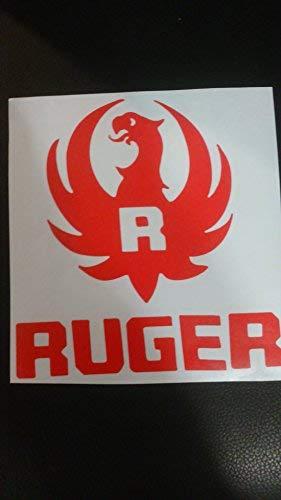 Rugar Logo - Amazon.com: Ruger Logo Red Vinyl Die Cut Gun Firearms Decal Sticker ...