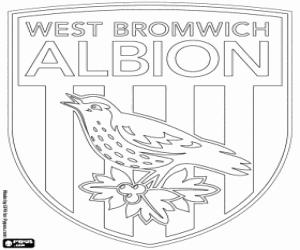 West Brom Logo - West Bromwich Albion logo coloring page printable game