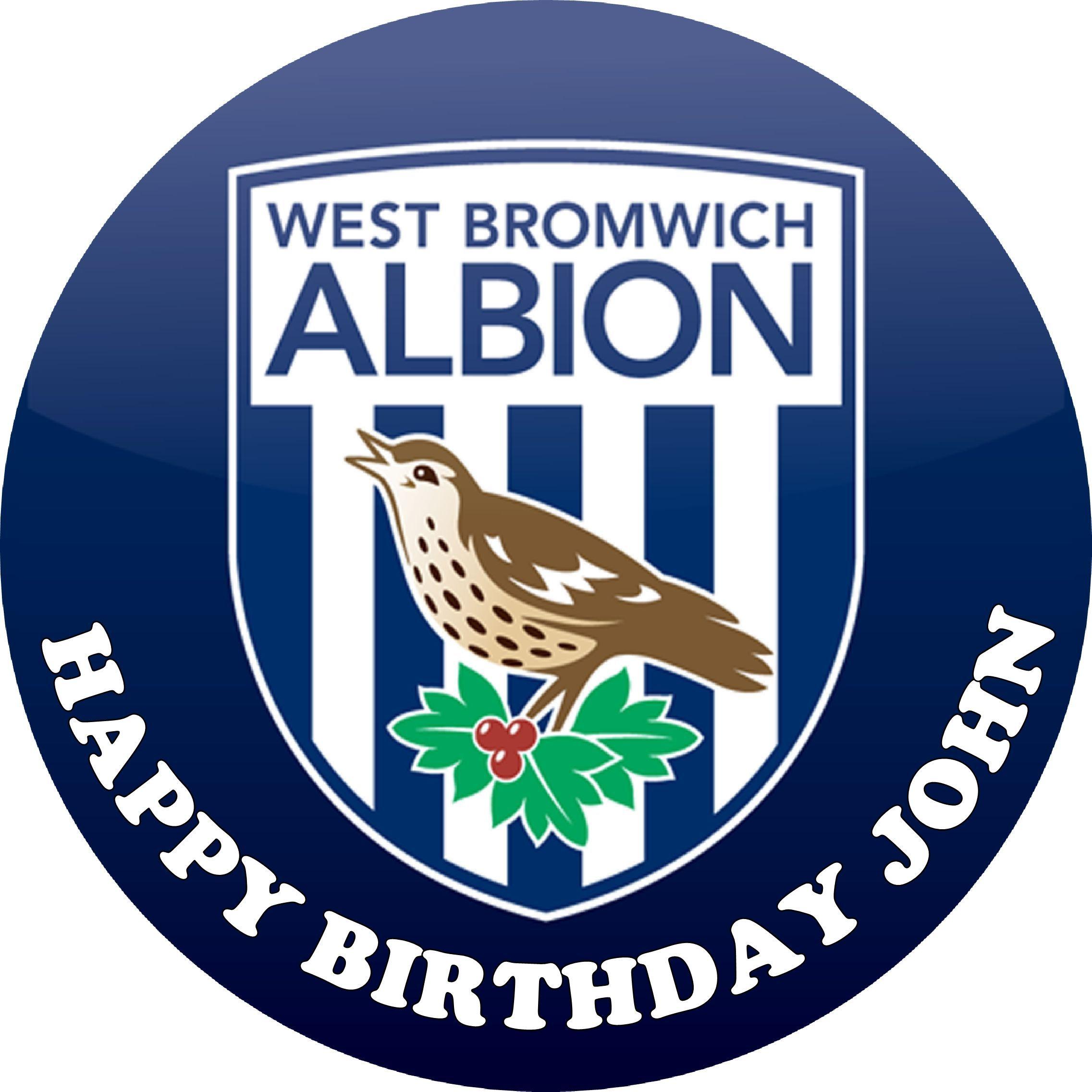 West Brom Logo - West Brom Edible Cake Topper