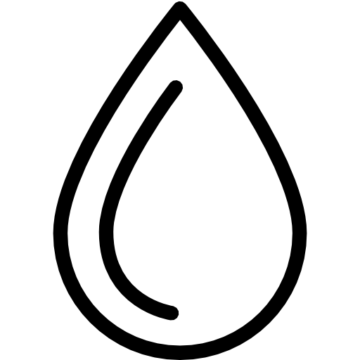 Black and White Water Logo - water icon
