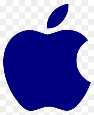 Blueand White Apple Logo - Apple Logo White Clip Art At Clker - Apple Logo Png Blue - Free ...