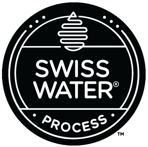 Black and White Water Logo - Swiss Water Process - Masteroast