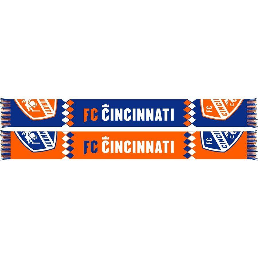 Orange Diamond Logo - FC Cincinnati Orange Diamond Split Crest Scarf