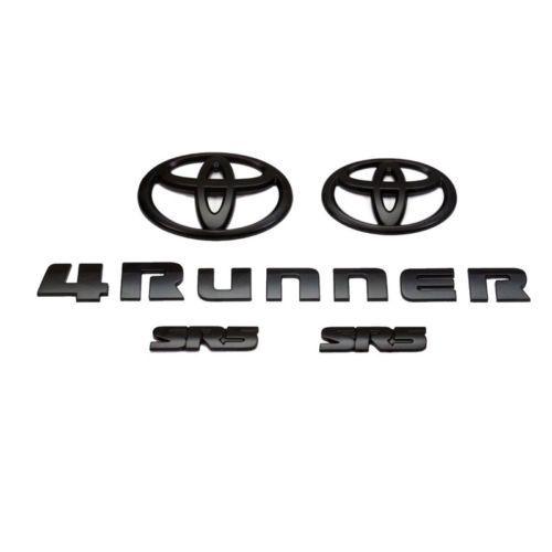 2018 Toyota Logo - 2014 2015 2016 2017 2018 TOYOTA 4RUNNER SR5 MATTE BLACK 5PCS EMBLEM ...