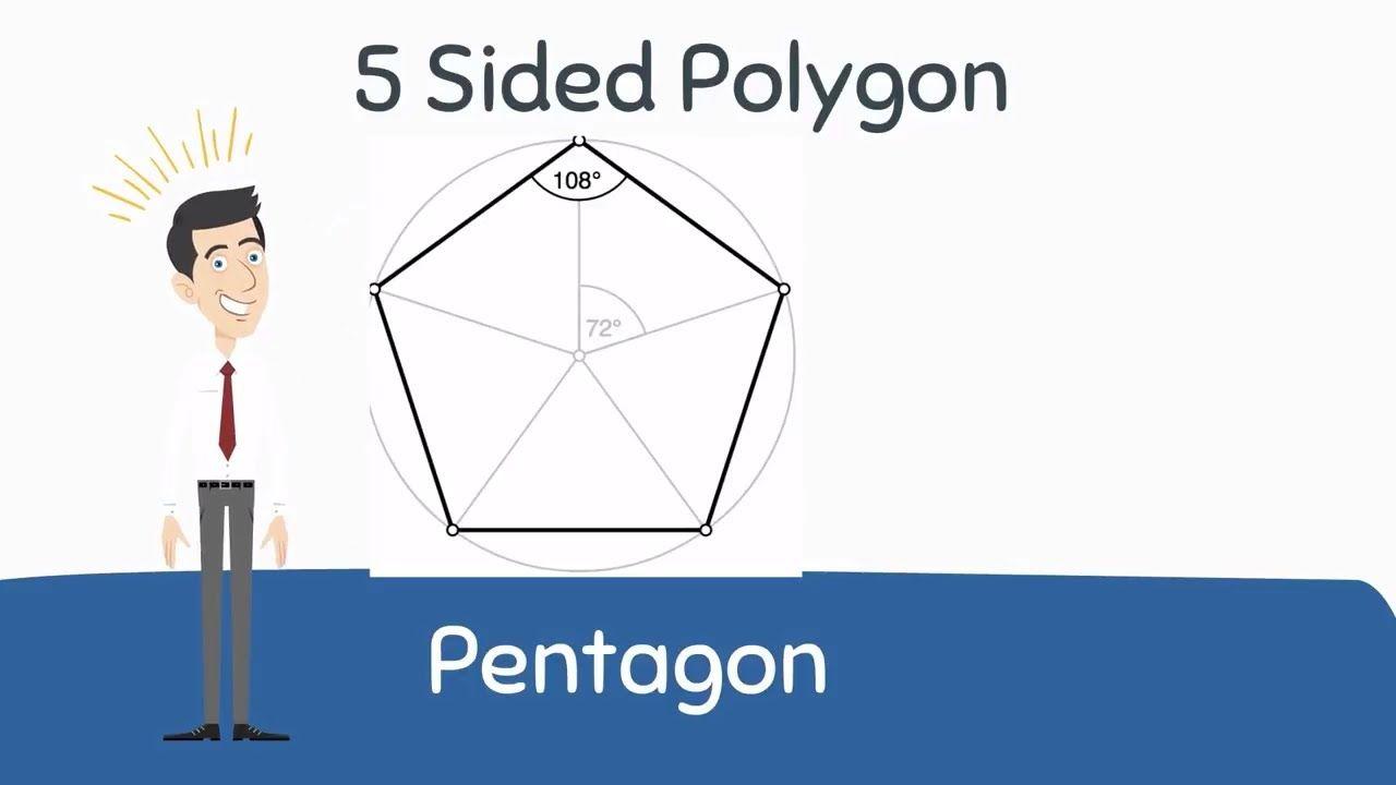 Pentagon-Shaped Logo - Pentagon Shape . | 5 Sided Polygon | - YouTube