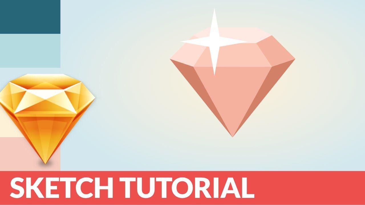 Orange Diamond Logo - Sketch Tutorial to Design a 3D Diamond Logo in 10 min
