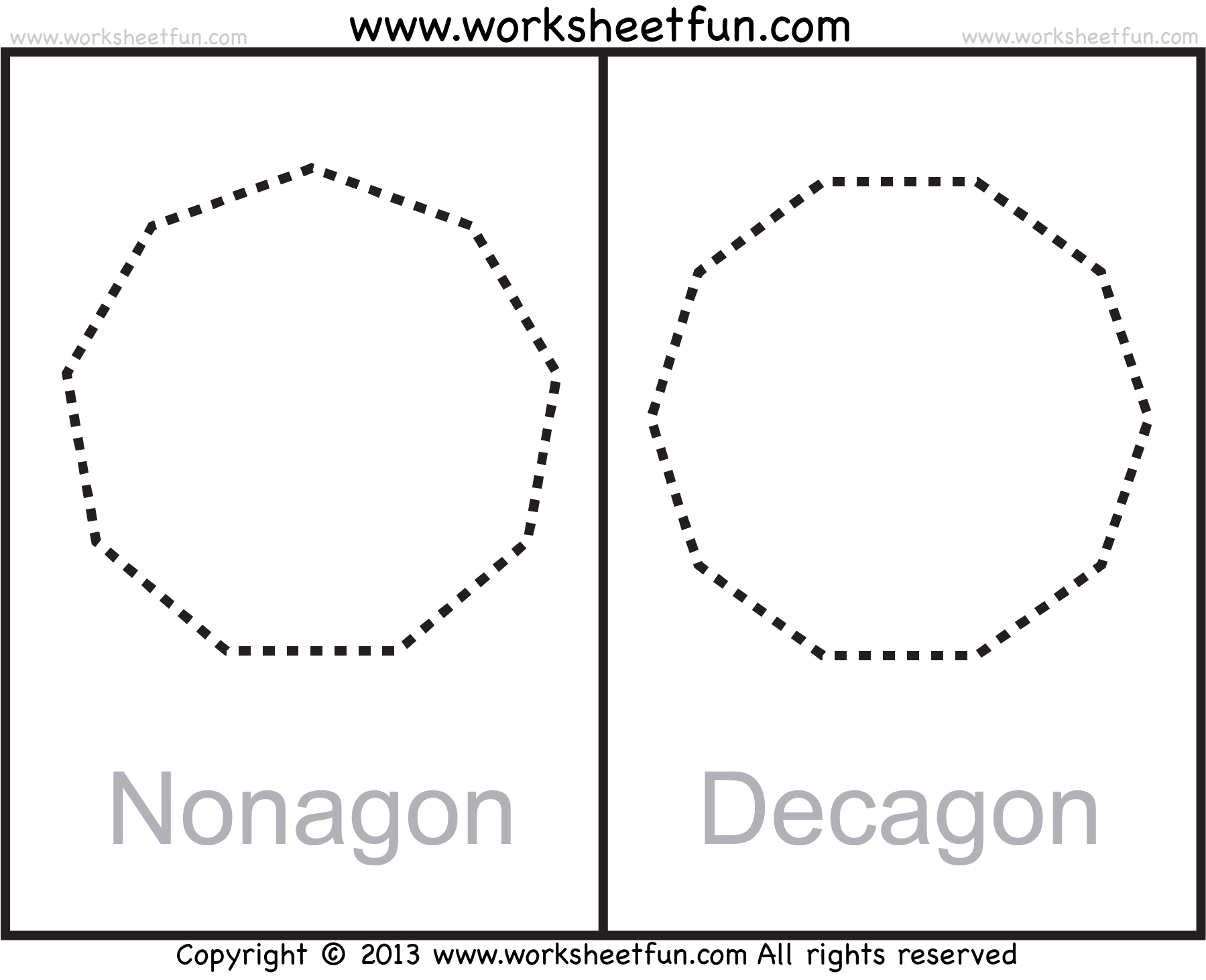 Pentagon-Shaped Logo - Shapes – Polygons – Pentagon, Hexagon, Heptagon, Octagon, Nonagon ...