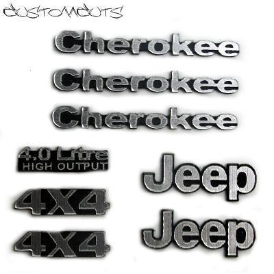 Jeep Cherokee Logo - Jeep Cherokee XJ Emblems - CUSTOMCUTS