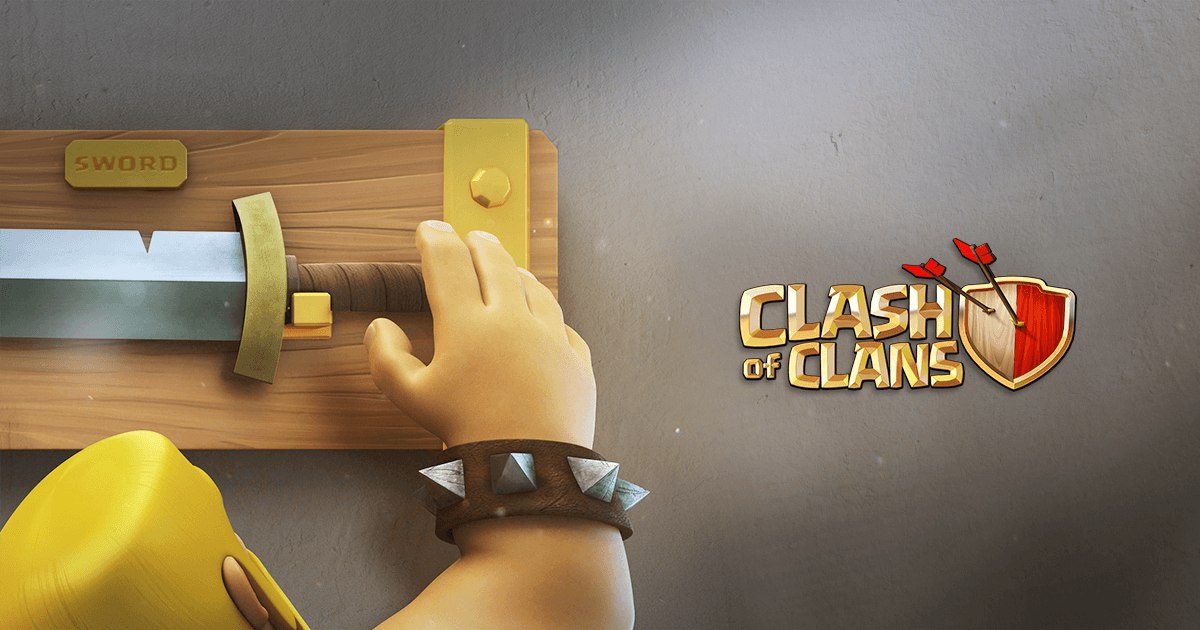 Clash of Clans Logo - Clash of Clans iOS and Android Mobile Strategy War Game. Download