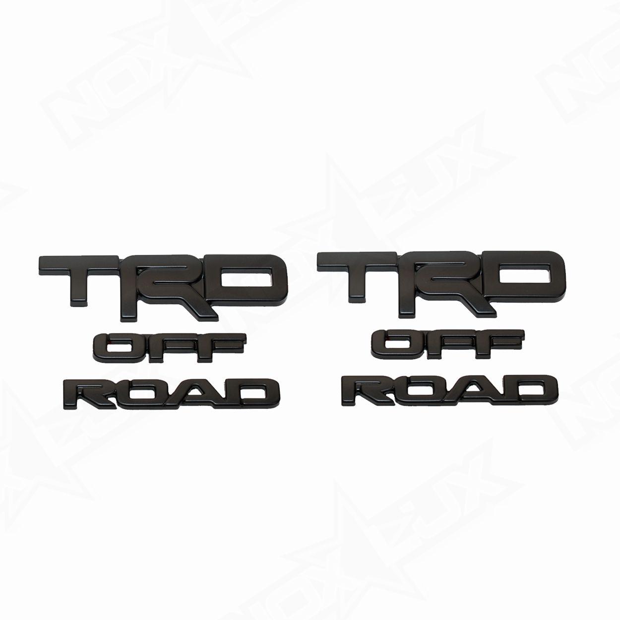 2018 Toyota Logo - 2017-2018 Toyota 4-Runner TRD Off-road Black Out Emblem Overlay Kits ...