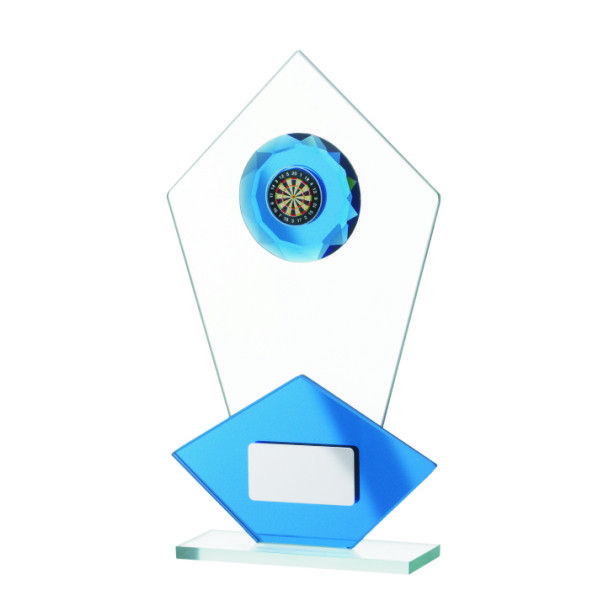 Pentagon-Shaped Logo - Modern Pentagon Shaped Glass Award 9