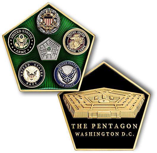 Pentagon-Shaped Logo - Buy PENTAGON SHAPED 6 SEAL COIN Online | Fortamerica.com