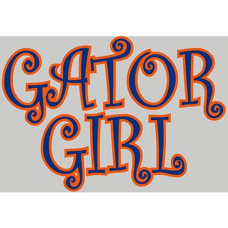 Gator Girl Logo - University of Florida Gators Girl Decal. University of Florida