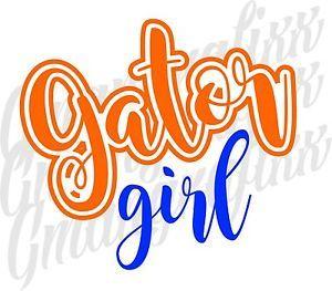 Gator Girl Logo - Gator Girl Decal two colors as seen, Sticker, Florida, Football, Car ...