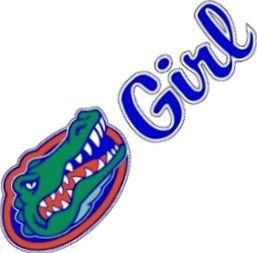 Gator Girl Logo - Florida Gators Die Cut Gator Girl Logo UF Craftique Decal 4