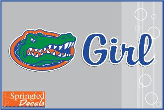 Gator Girl Logo - Florida Gator Girl Vinyl Decal