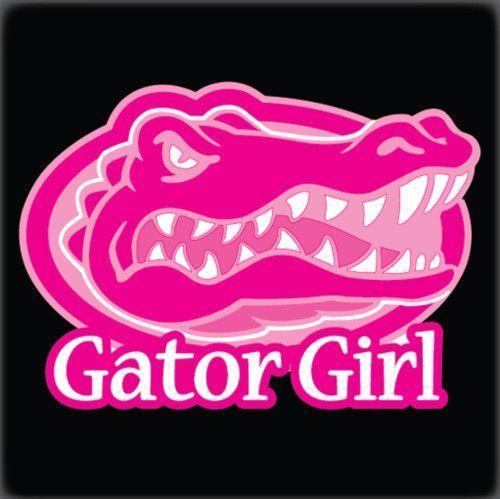 Gator Girl Logo - Florida GATORS Sticker Decal 