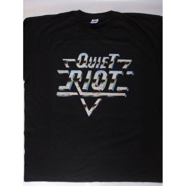 Quiet Riot Logo - Quiet Riot - s/t '77 Logo T-shirt Randy Rhoads