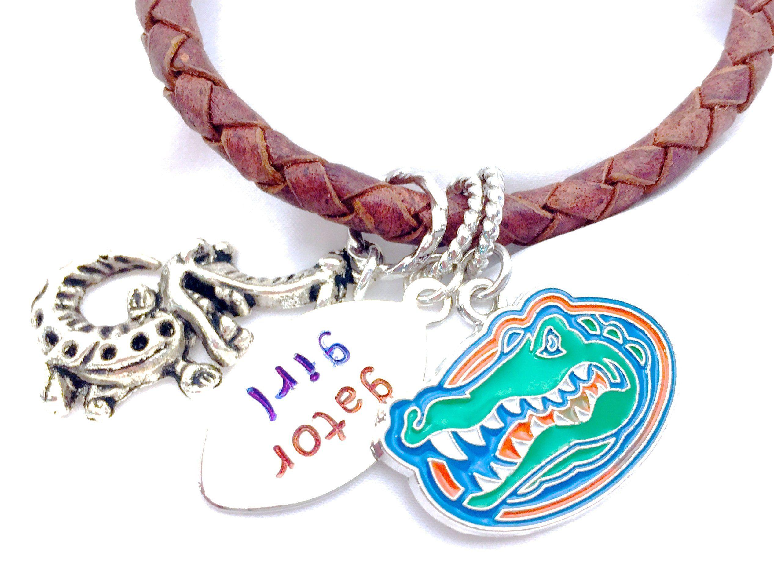 Gator Girl Logo - Gator girl bracelet uf bracelet uf leather jewelry uf