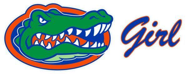 Gator Girl Logo - Florida Gators GATOR GIRL decal sticker #1 UF Gatorhead on PopScreen