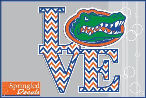 Gator Girl Logo - Florida Gators LOVE THE GATORS w/ CHEVRON STRIPES 4