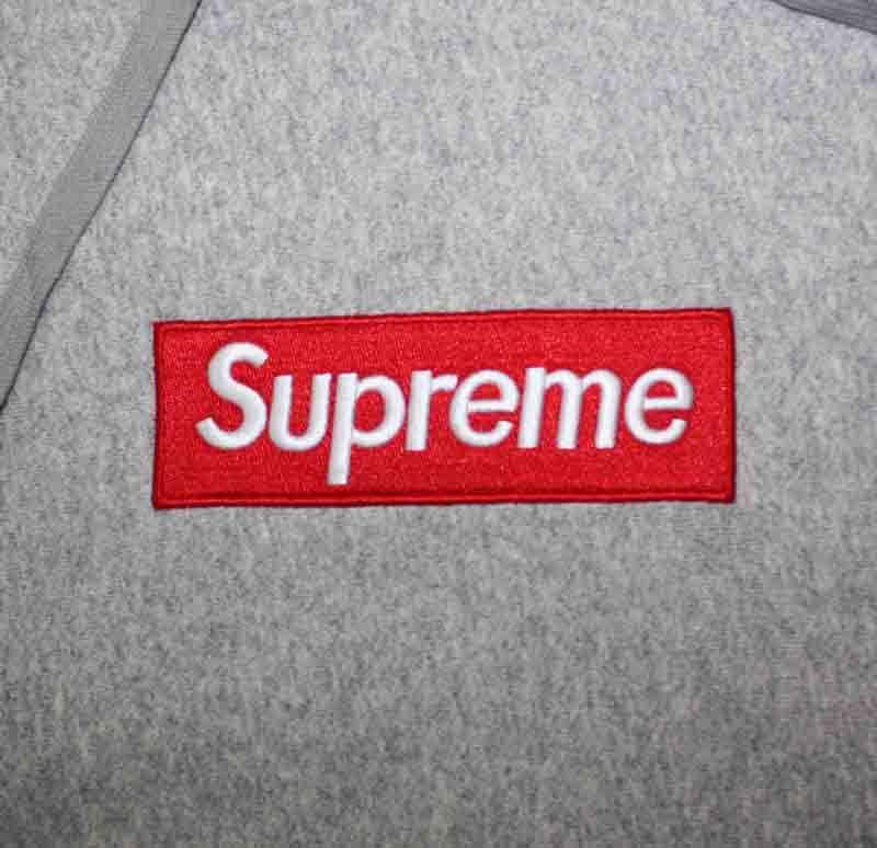 All Grey Supreme Box Logo - Gray Box Logo Pullover Supreme Hoodie | Dopestudent