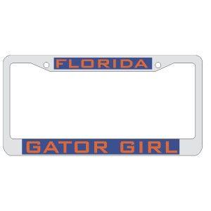 Gator Girl Logo - Personalized FLORIDA/GATOR GIRL - CHROME by Auto Plates