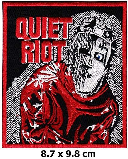Quiet Riot Logo - Amazon.com: Quiet Riot patch Iron on Logo Vest Jacket cap Hoodie ...