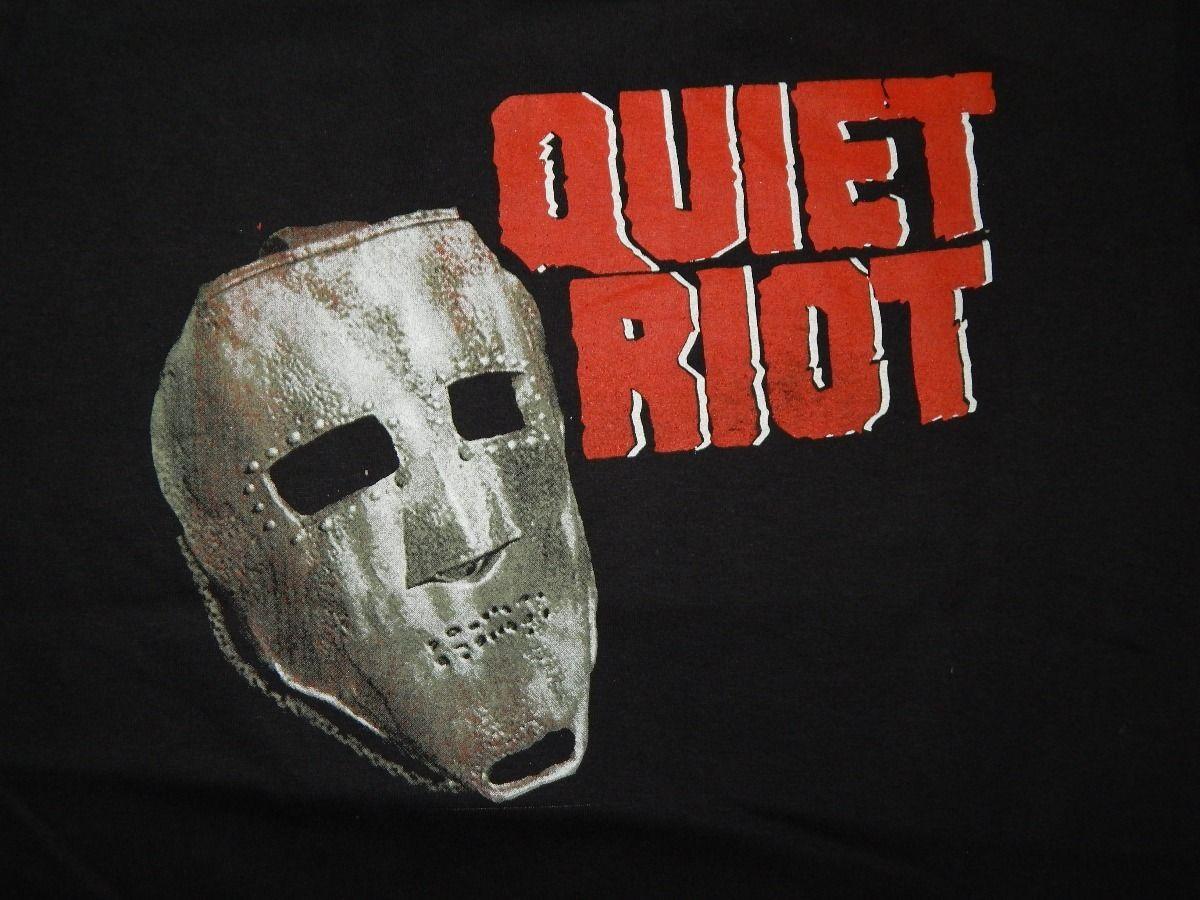 Quiet Riot Logo - Quiet Riot Playera Camiseta Mediana Guns Twsited Dist0 Wasp