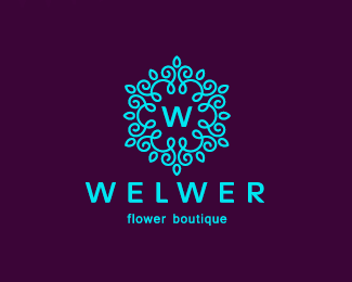 Graphic Flower Logo - 55 Beautiful Flower Logo Designs | Web & Graphic Design | Bashooka