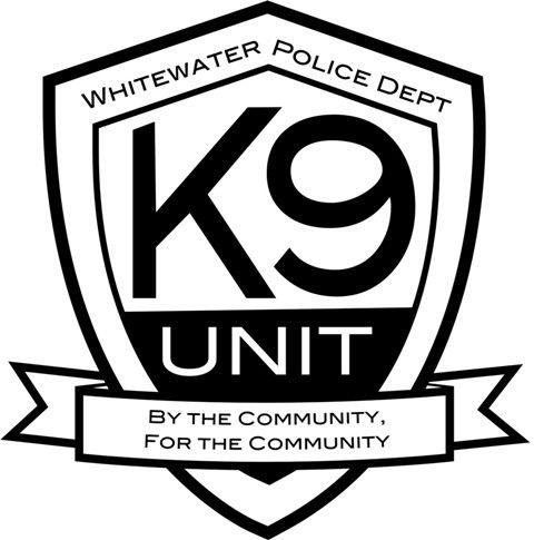 Black and White Water Logo - Police Department