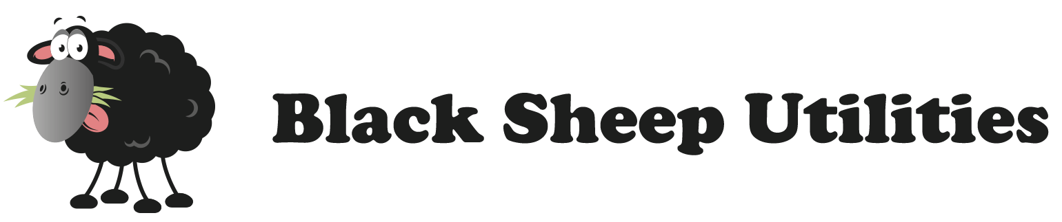 Black and White Water Logo - Water – Black Sheep Utilities