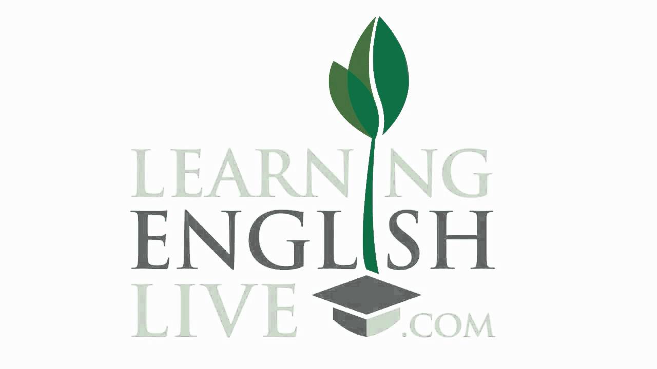 English Logo - Learning English Live animated logo