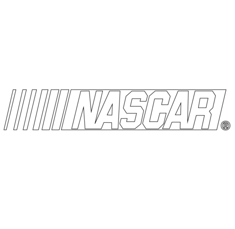 Printable NASCAR Logo - NASCAR Logo coloring page