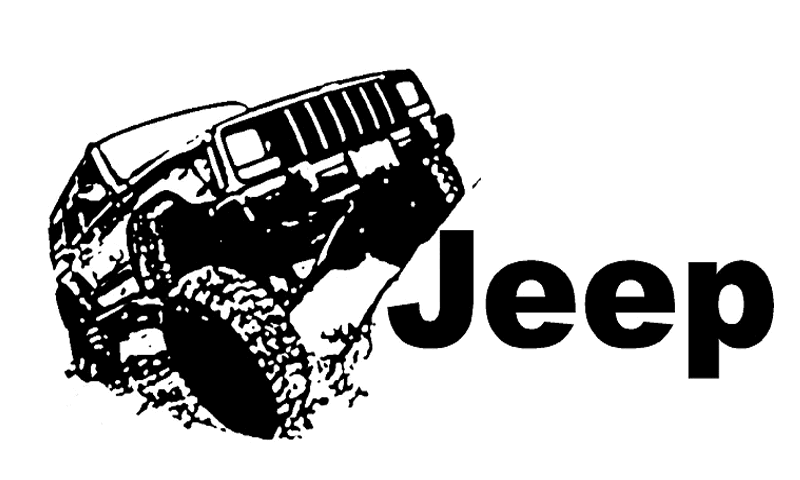 Jeep Cherokee Logo - Black jeep Logos