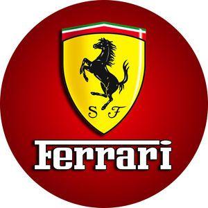 Ferrari Logo - Cialda FERRARI LOGO cialda Torta Ostia o Zucchero Pasticceria ...