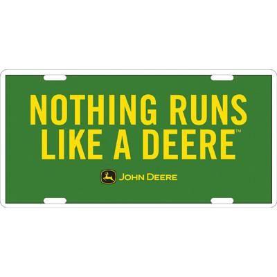 Nothing Runs Like a Deere Logo - Nothing Runs Like A Deere License Plate — mygreentoy.com