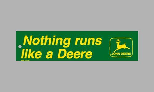 Nothing Runs Like a Deere Logo - Nothing Runs Like A Deere Novelty Decal | JDsleddecals.com Your ...