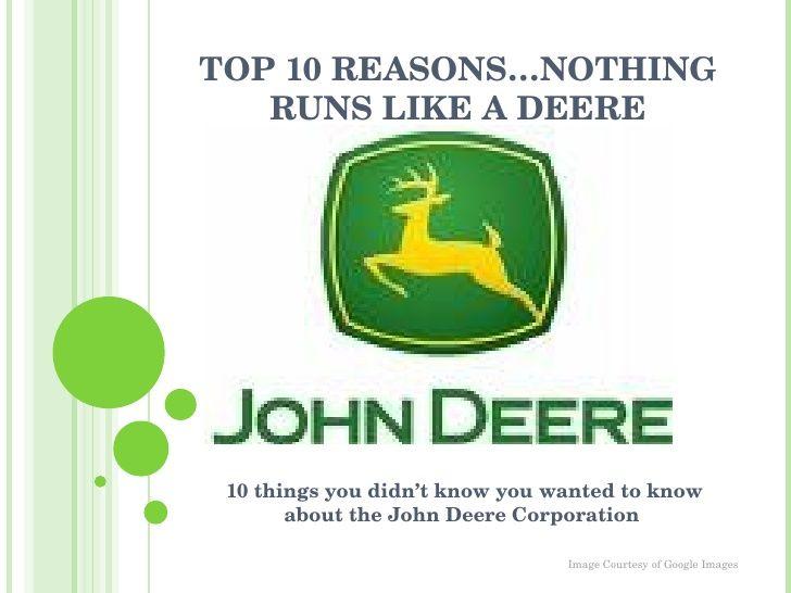 Nothing Runs Like a Deere Logo - Reasons Nothing Runs LIke a Deere