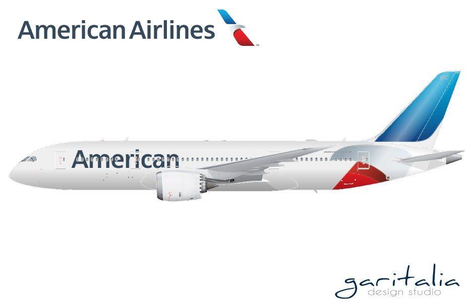 American Airlines New Logo - Fantasy Design - Livery by Garitalia: 